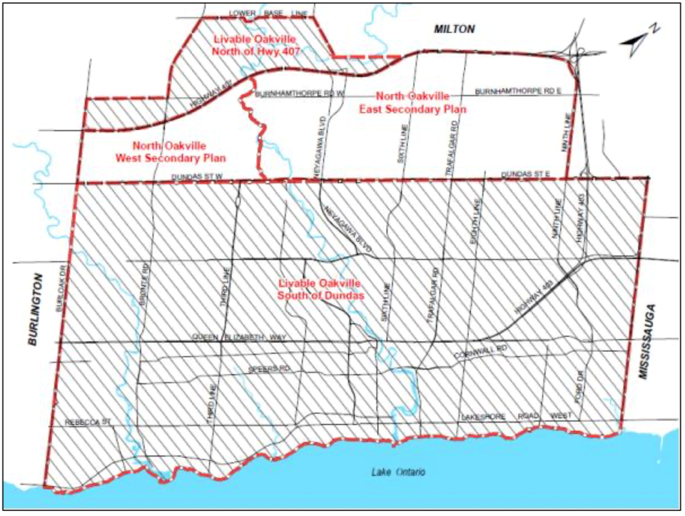 livable Oakville plan map